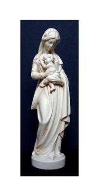 Statue de la très sainte Vierge Marie - Style Renaissance (Ton ivoire)