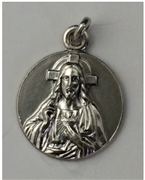 Médaille du Sacré Coeur - Argent - 17 mm